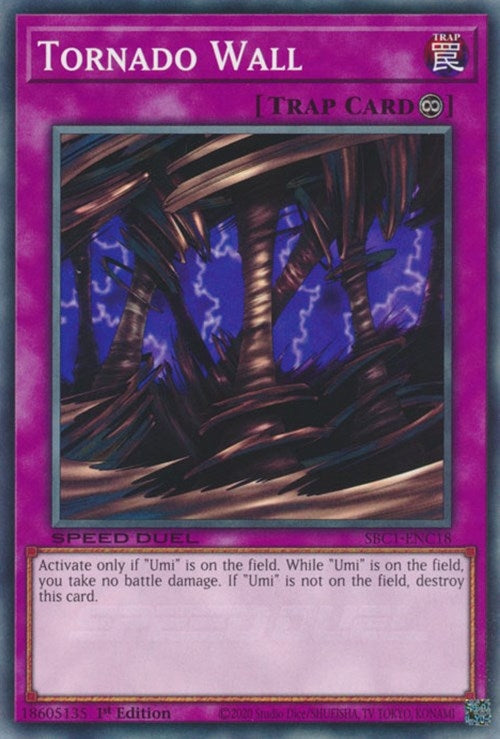 Tornado Wall (118) (SBC1) - YuGiOh Single