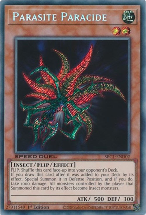 Parasite Paracide (Secret Rare) (102) (SBC1) - YuGiOh Single