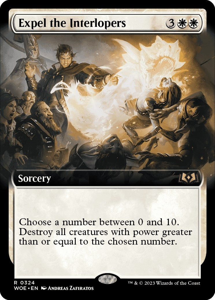 Expel the Interlopers (Extended Art) (324) [WOE] - MTG Single