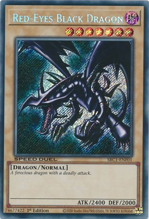Red-Eyes Black Dragon (Secret Rare) (101) (SBC1) - YuGiOh Single