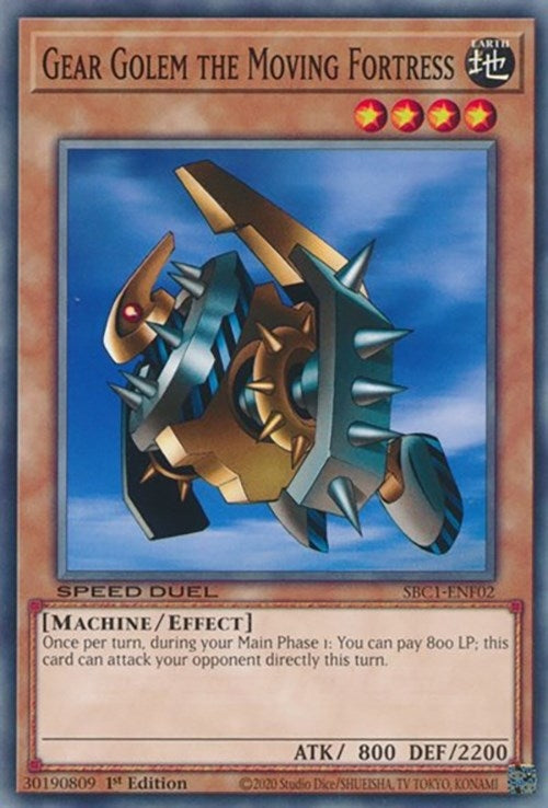 Gear Golem the Moving Fortress (102) (SBC1) - YuGiOh Single