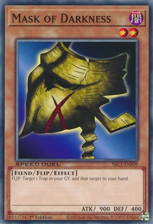 Mask of Darkness (109) (SBC1) - YuGiOh Single