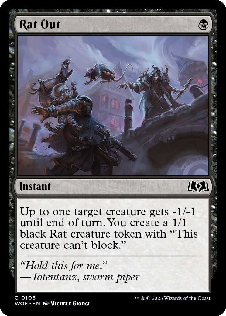 Rat Out (103) [WOE] - MTG Single