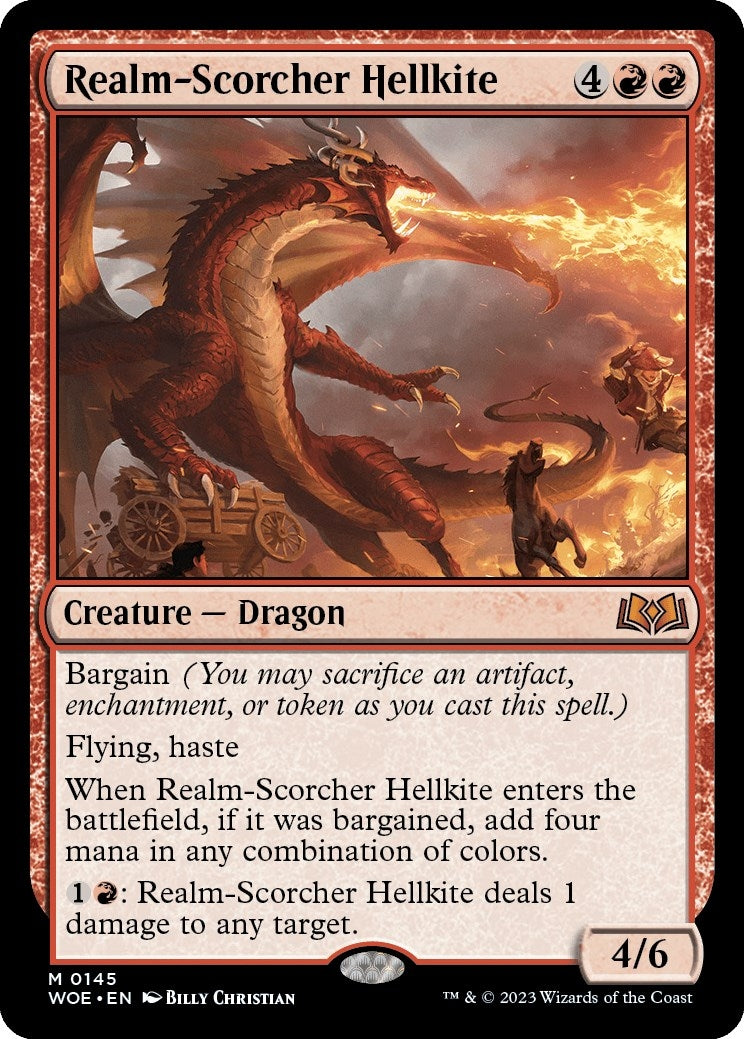 Realm-Scorcher Hellkite (145) [WOE] - MTG Single