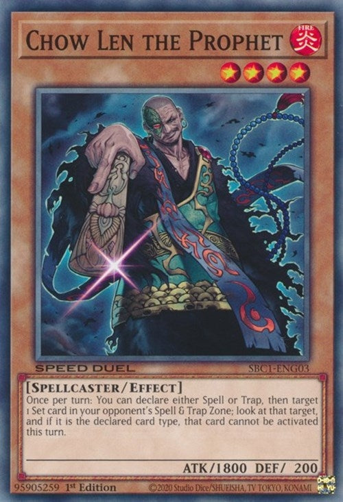 Chow Len the Prophet (103) (SBC1) - YuGiOh Single