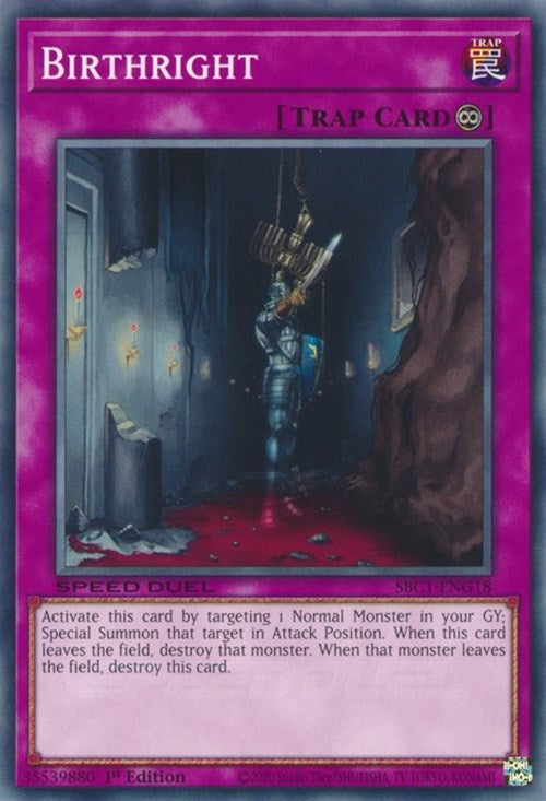 Birthright (118) (SBC1) - YuGiOh Single