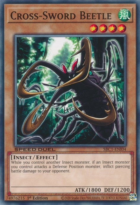 Cross-Sword Beetle (104) (SBC1) - YuGiOh Single