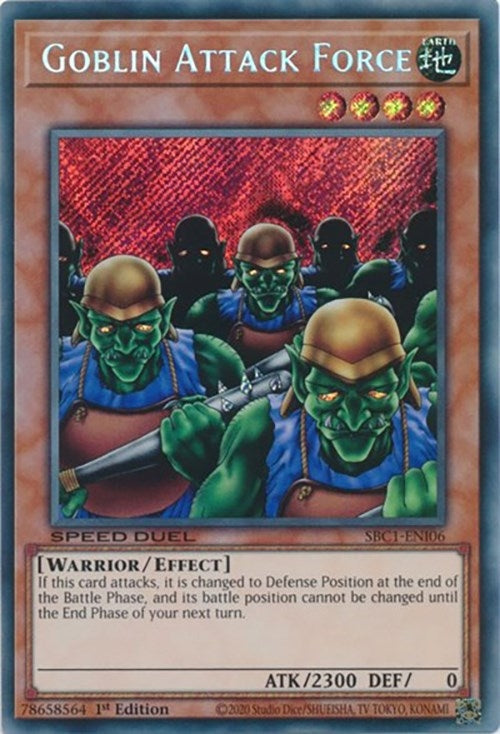 Goblin Attack Force (Secret Rare) (106) (SBC1) - YuGiOh Single