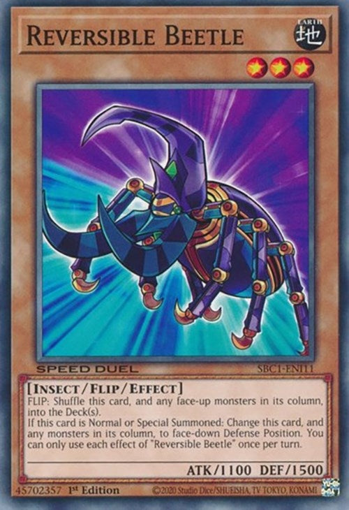 Reversible Beetle (111) (SBC1) - YuGiOh Single