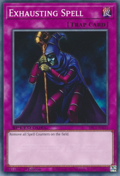 Exhausting Spell (121) (SBC1) - YuGiOh Single