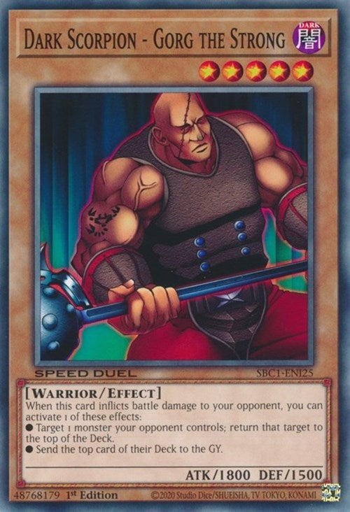 Dark Scorpion - Gorg the Strong (125) (SBC1) - YuGiOh Single