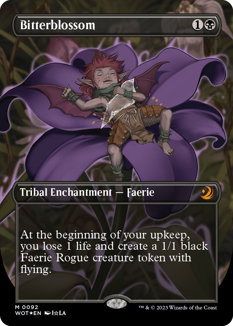Bitterblossom (Anime Borderless) (Confetti Foil) (92) [WOT] - MTG Single