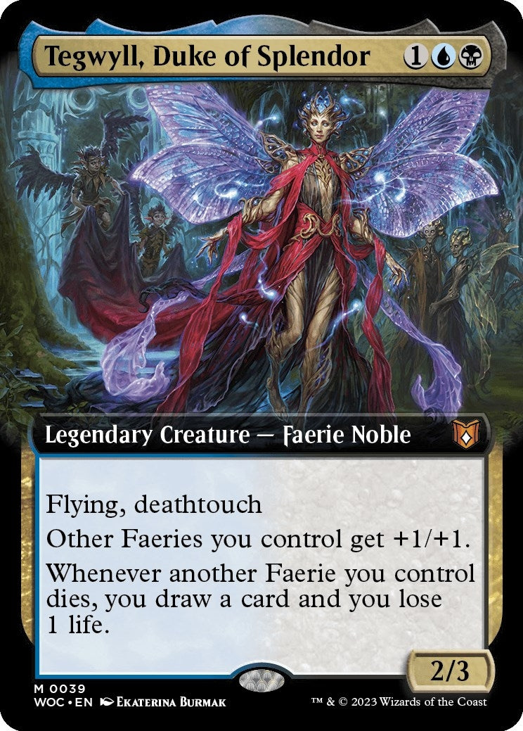 Tegwyll Duke of Splendor (Extended Art) (39) [WOC] - MTG Single