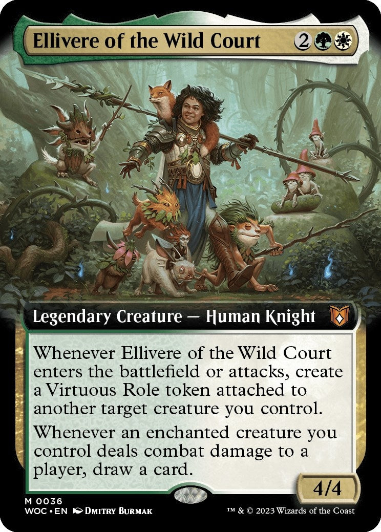 Ellivere of the Wild Court (Extended Art) (36) [WOC] - MTG Single