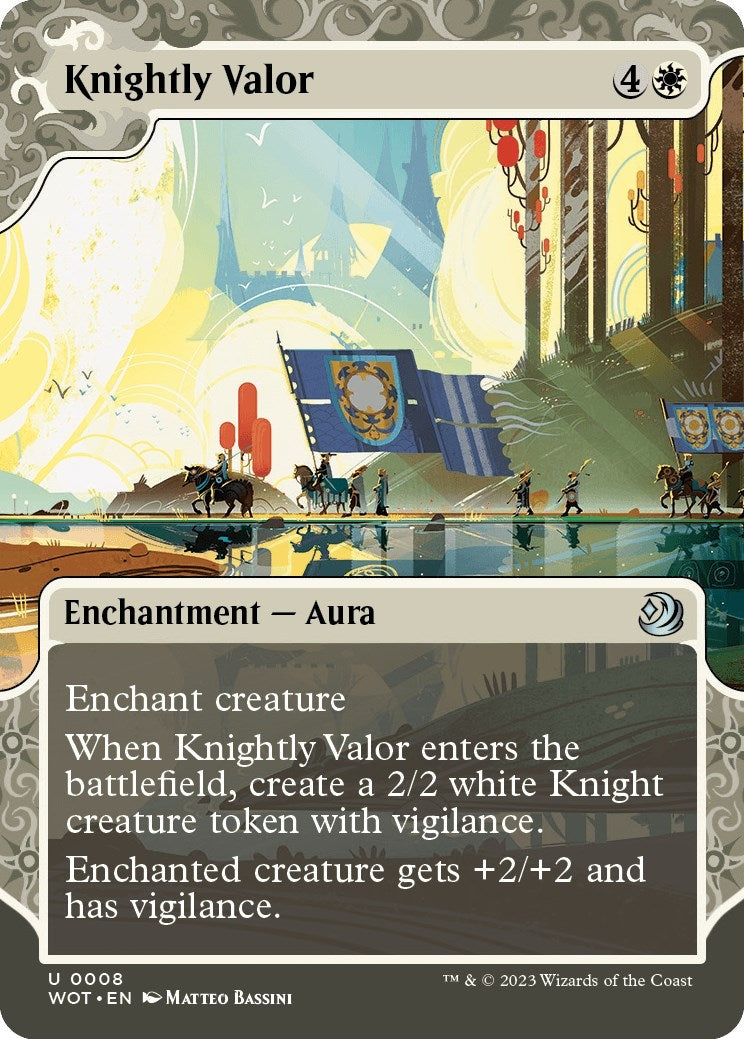 Knightly Valor (8) [WOT] - MTG Single