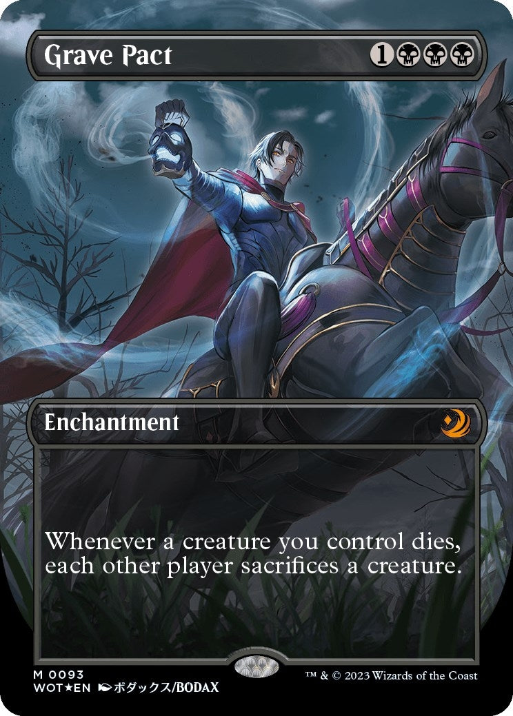 Grave Pact (Anime Borderless) (Confetti Foil) (93) [WOT] - MTG Single