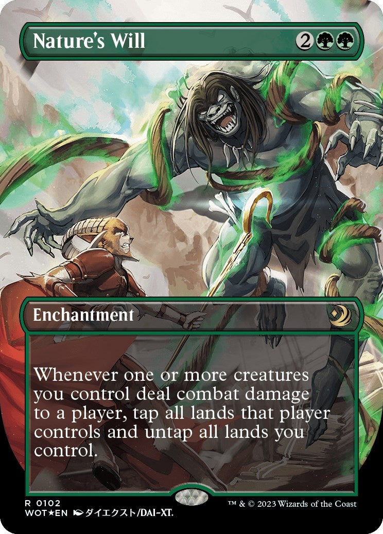 Nature’s Will (Anime Borderless) (Confetti Foil) (102) [WOT] - MTG Single