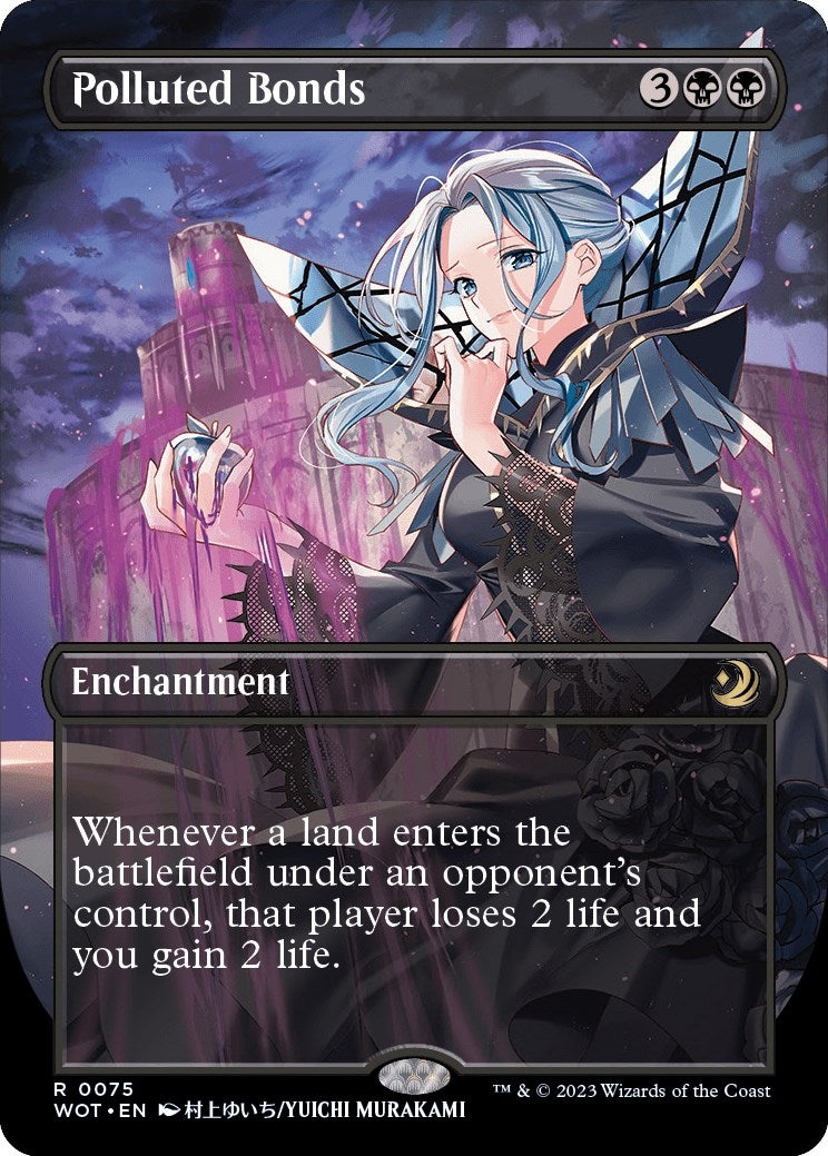 Polluted Bonds (Anime Borderless) (75) [WOT] - MTG Single