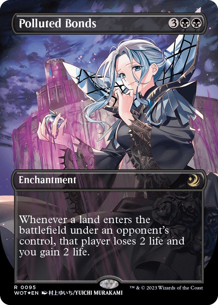 Polluted Bonds (Anime Borderless) (Confetti Foil) (95) [WOT] - MTG Single