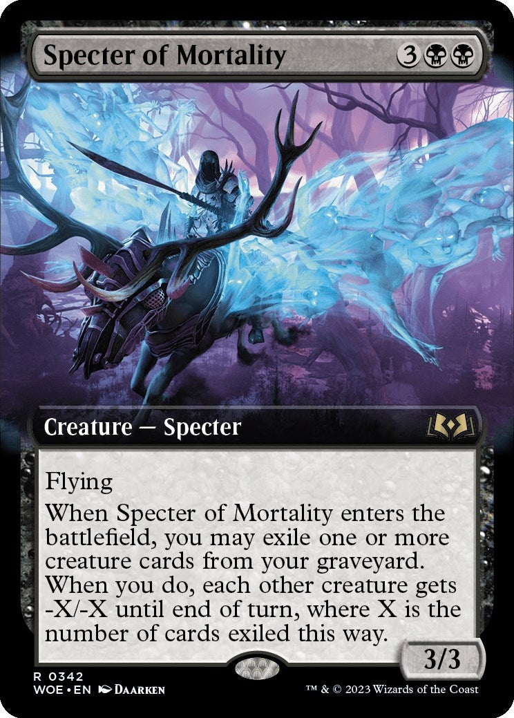 Specter of Mortality (Extended Art) (342) [WOE] - MTG Single