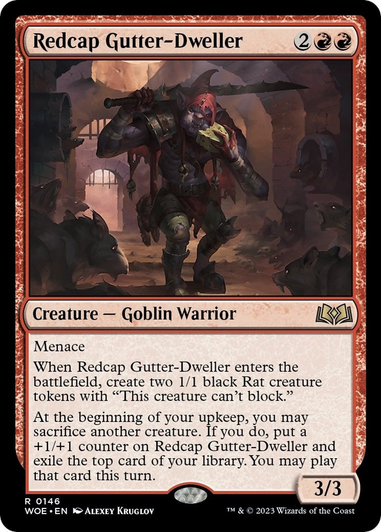 Redcap Gutter-Dweller (146) [WOE] - MTG Single