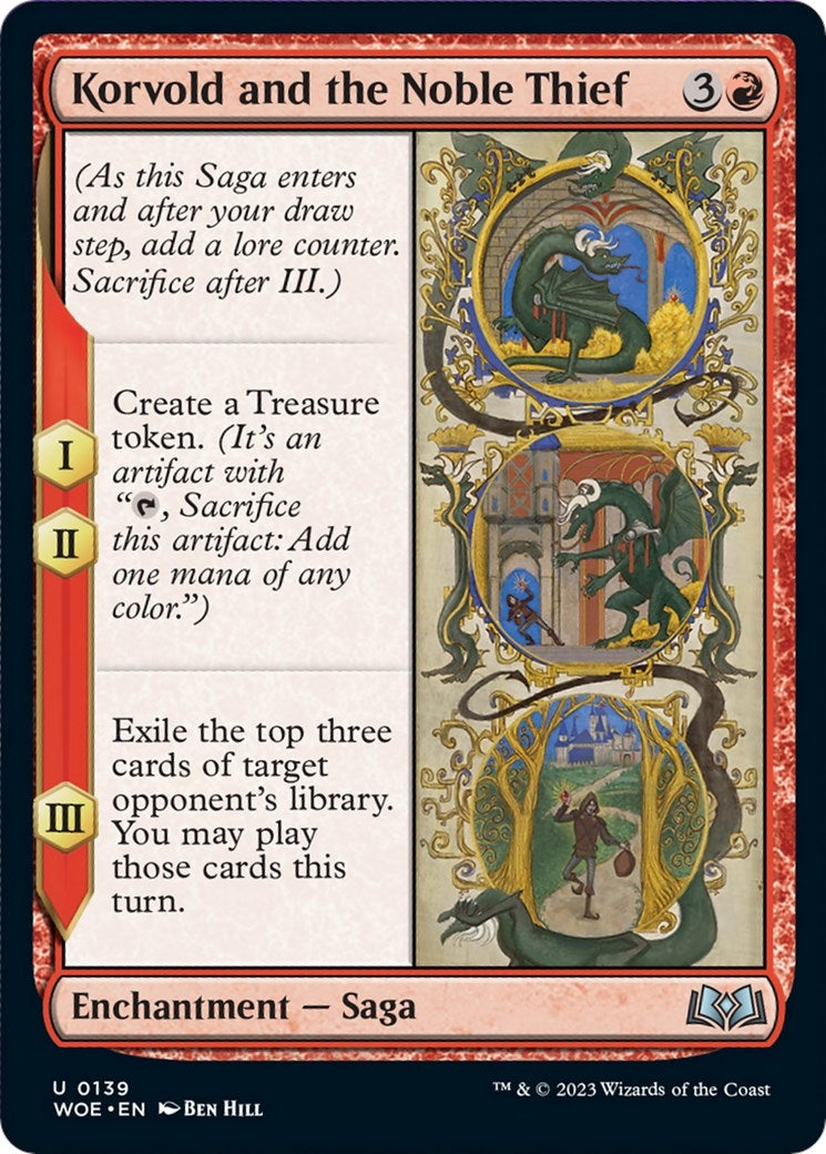 Korvold and the Noble Thief (139) [WOE] - MTG Single