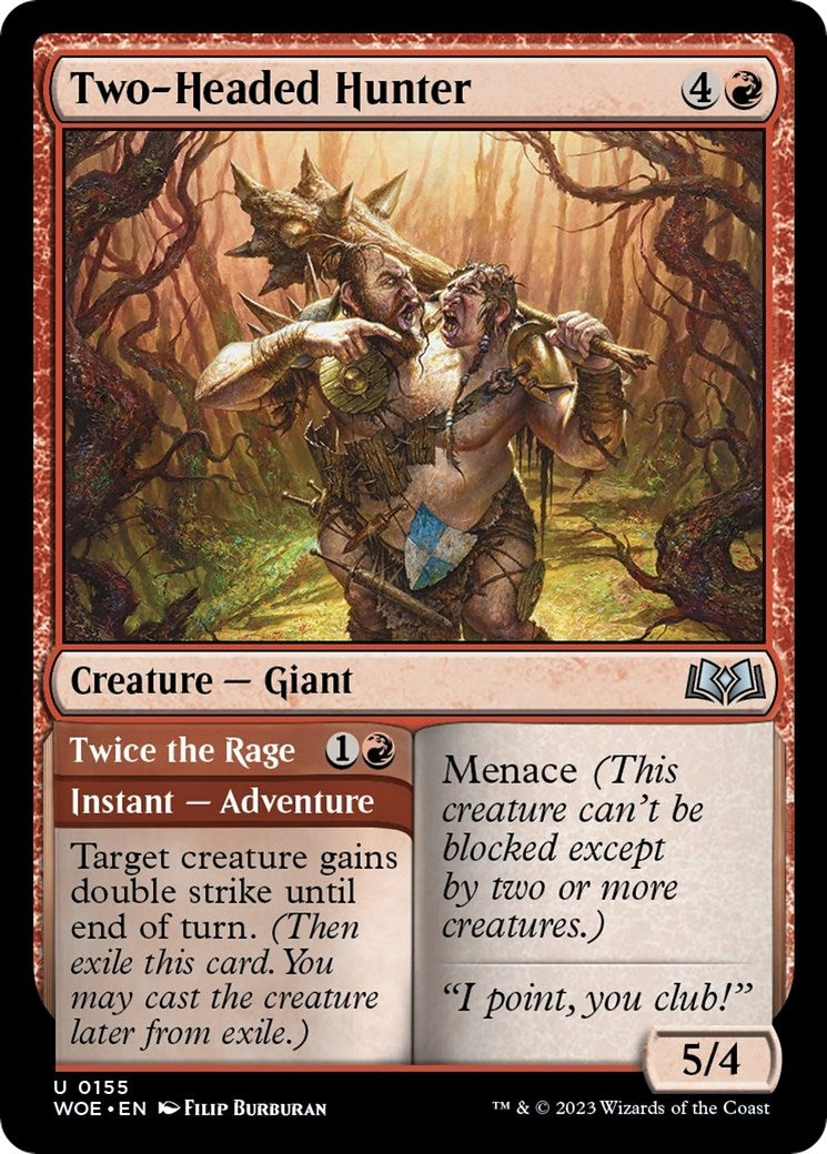 Two-Headed Hunter (155) [WOE] - MTG Single