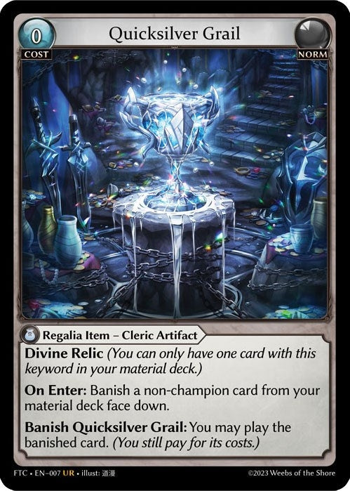 Quicksilver Grail (007) (7) (FTC) - Grand Archive TCG Single