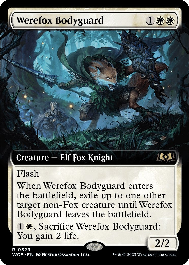 Werefox Bodyguard (Extended Art) (329) [WOE] - MTG Single
