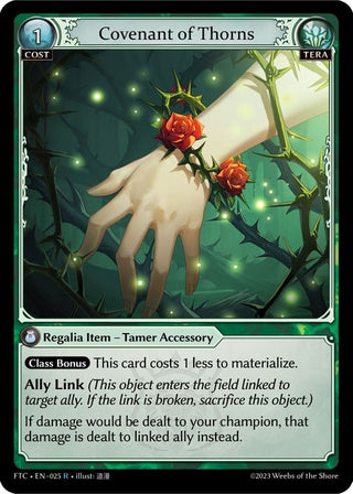 Covenant of Thorns (25) (FTC) - Grand Archive TCG Single