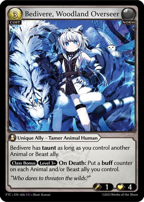 Bedivere Woodland Overseer (26) (FTC) - Grand Archive TCG Single