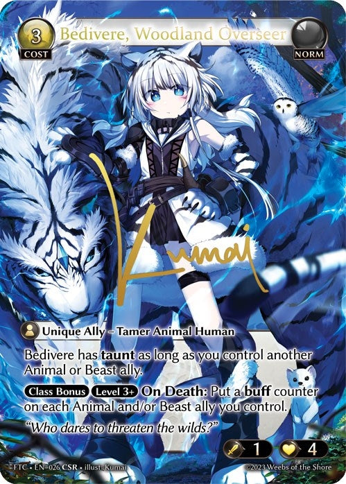 Bedivere Woodland Overseer (CSR) (26) (FTC) - Grand Archive TCG Single