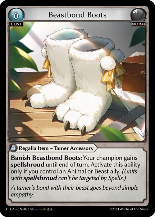 Beastbond Boots (3) (FTC) - Grand Archive TCG Single