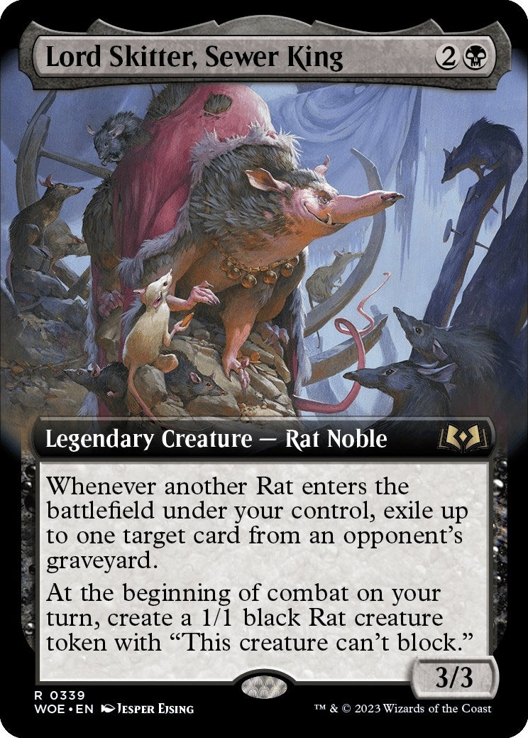 Lord Skitter Sewer King (Extended Art) (339) [WOE] - MTG Single