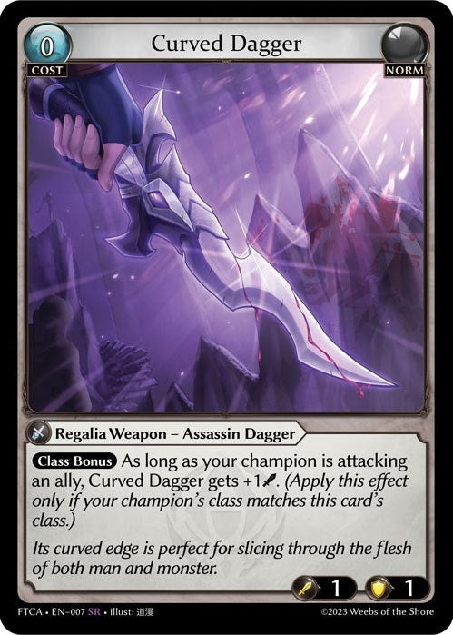 Curved Dagger (7) (FTC) - Grand Archive TCG Single