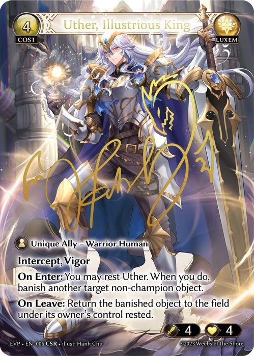 Image for Uther, Illustrious King (CSR) (006) (Promotional Cards) - Grand Archive TCG