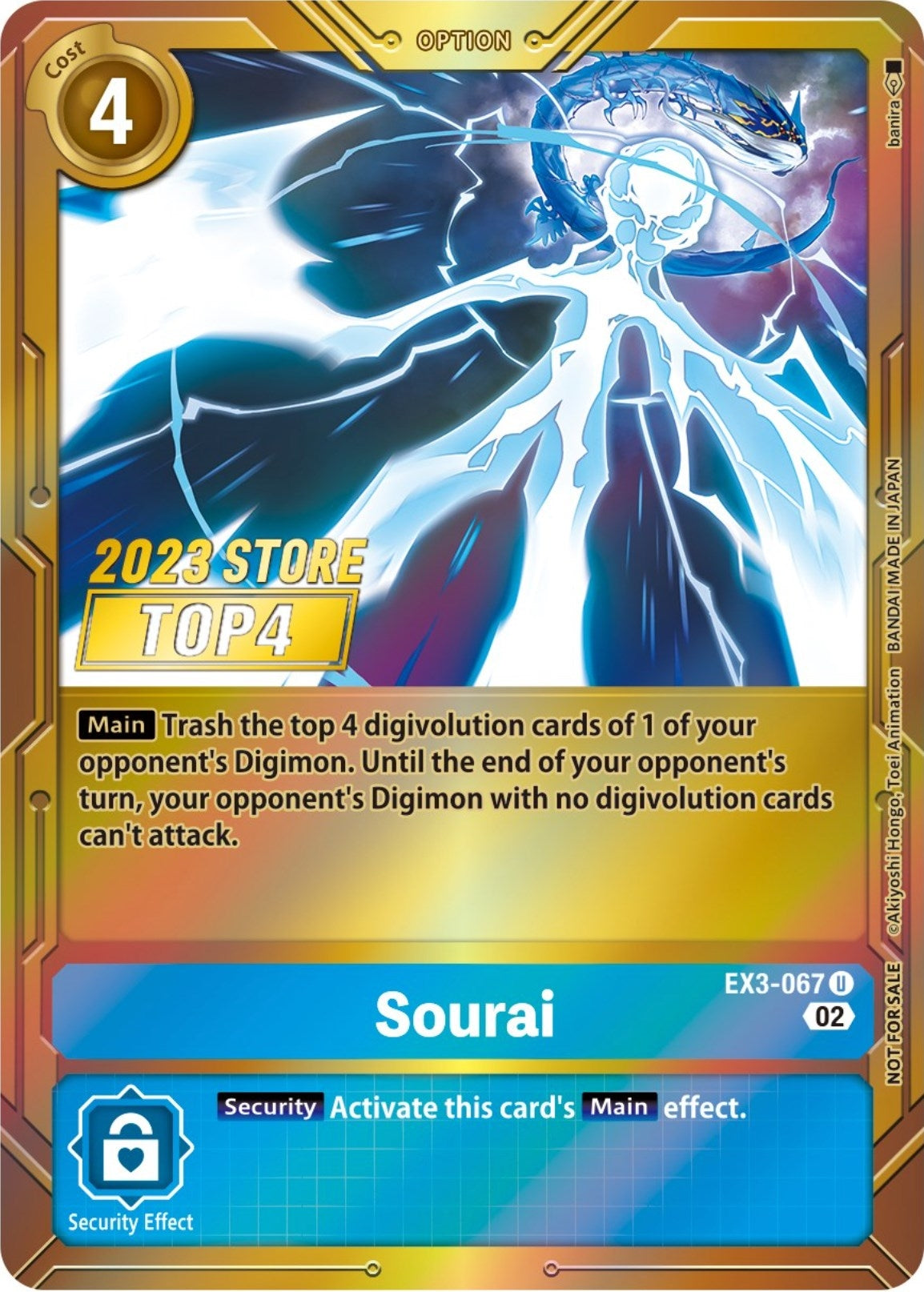Sourai (2023 Store Top 4) (3067) [EX03] - Digimon Card Game Single