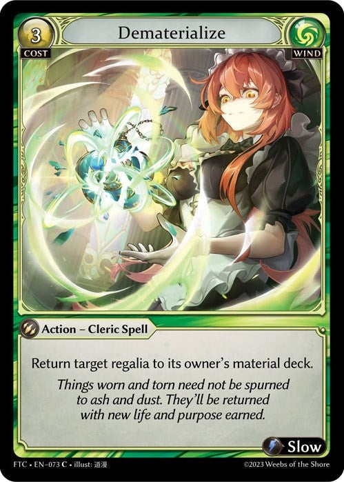 Dematerialize (73) (FTC) - Grand Archive TCG Single