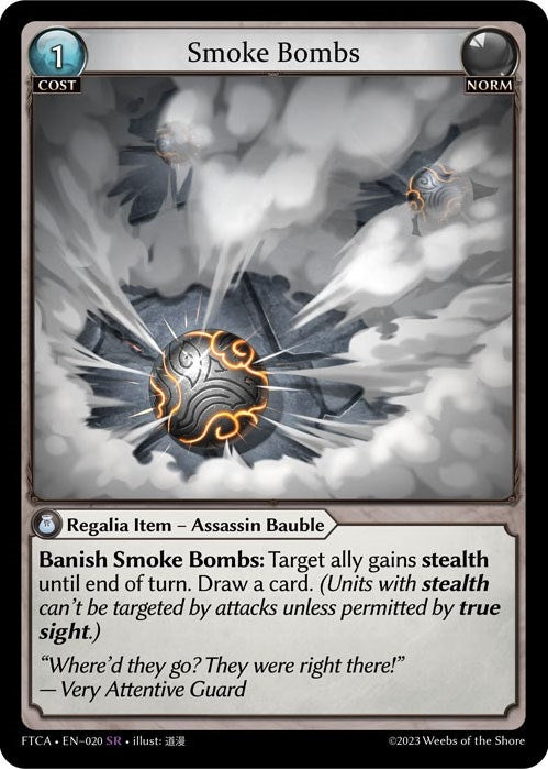 Smoke Bombs (20) (FTC) - Grand Archive TCG Single