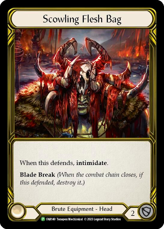 Scowling Flesh Bag (Golden) (140) [PR] - Flesh and Blood TCG Single