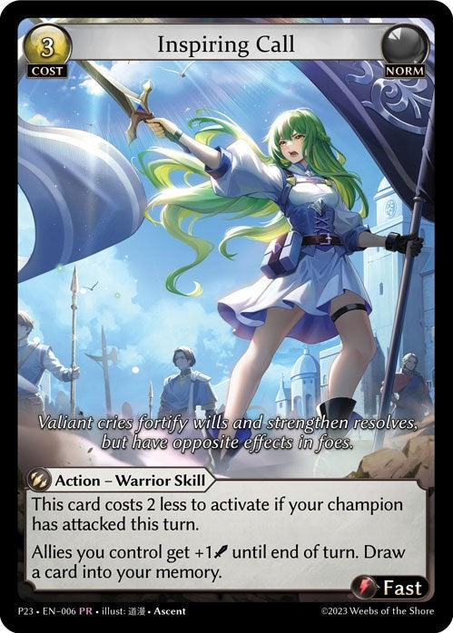 Image for Inspiring Call (006) (Promotional Cards) - Grand Archive TCG