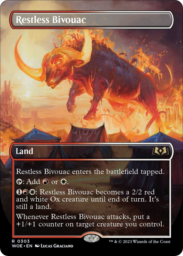 Restless Bivouac (Borderless) (303) [WOE] - MTG Single