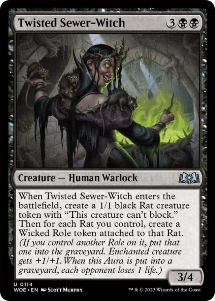 Twisted Sewer-Witch (114) [WOE] - MTG Single
