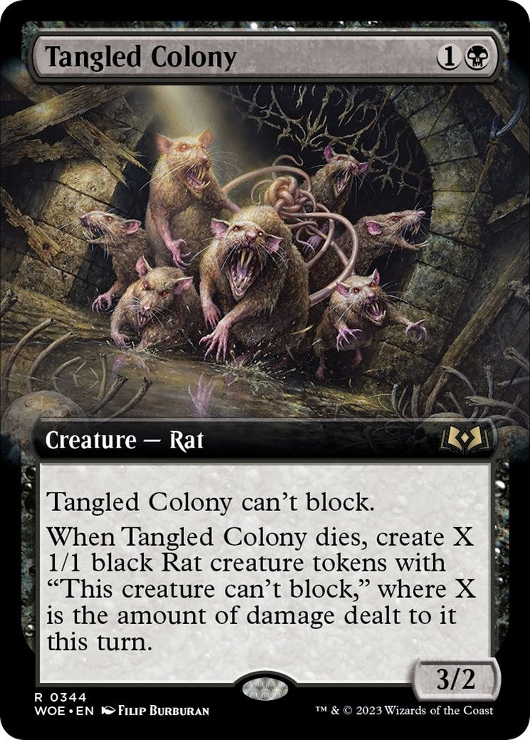 Tangled Colony (Extended Art) (344) [WOE] - MTG Single