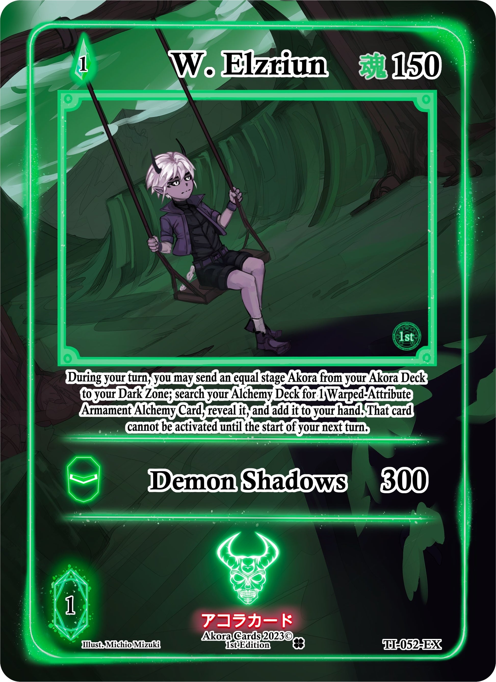 W. Elzriun (Extended Art) (52) (TI1E) - Akora TCG Single