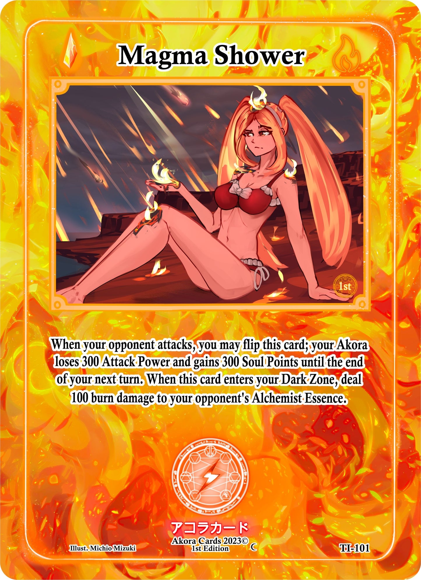 Magma Shower (101) (TI1E) - Akora TCG Single