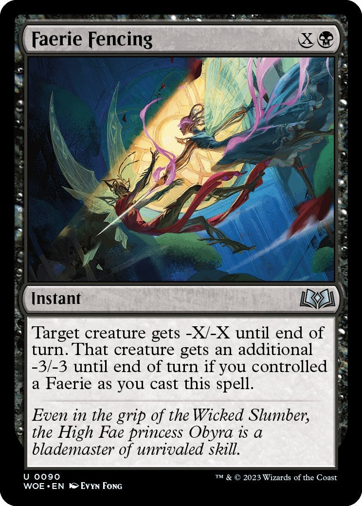 Faerie Fencing (90) [WOE] - MTG Single