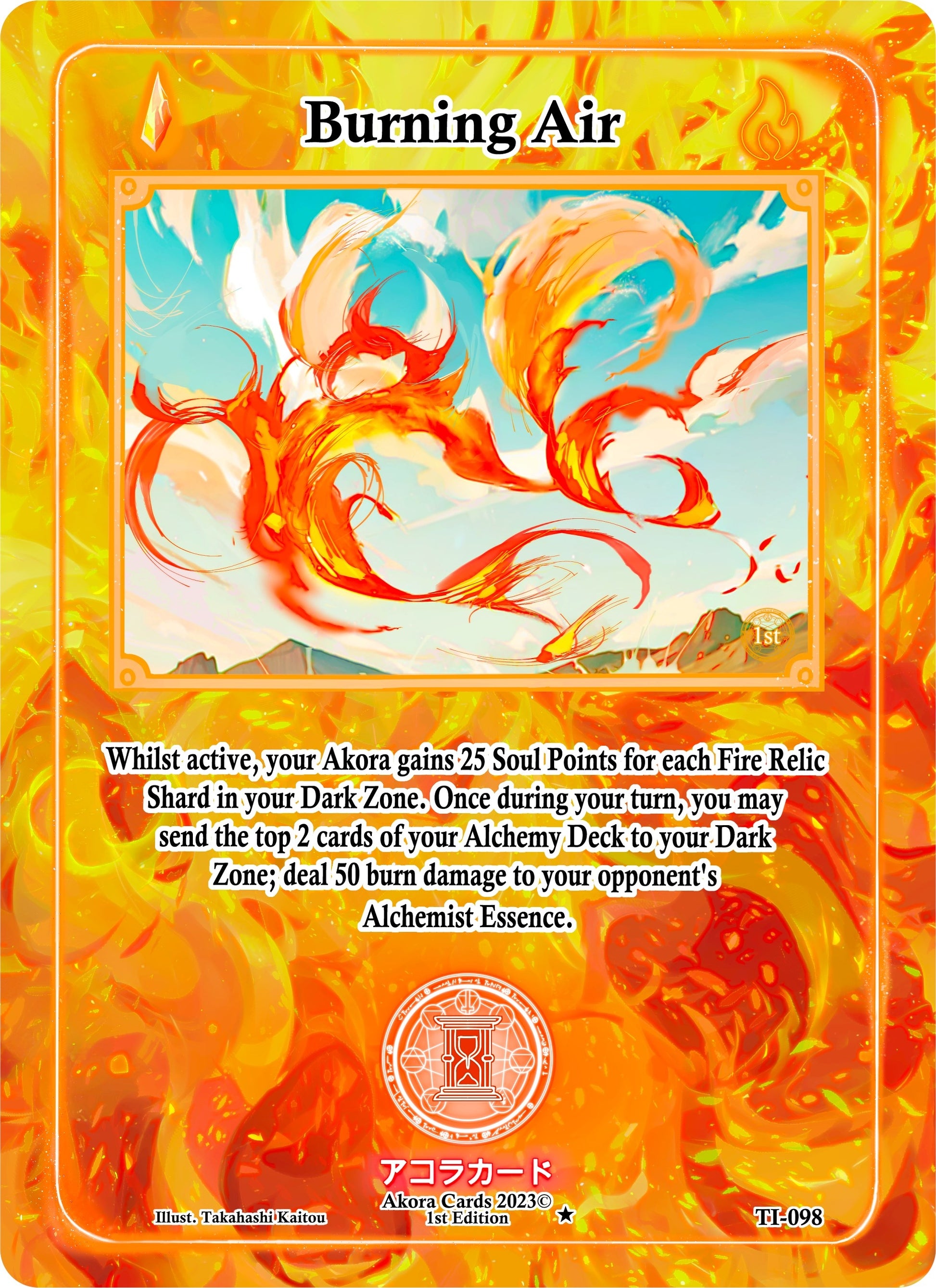 Burning Air (98) (TI1E) - Akora TCG Single