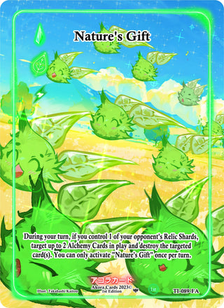 Nature’s Gift (Full Art) (89) (TI1E) - Akora TCG Single