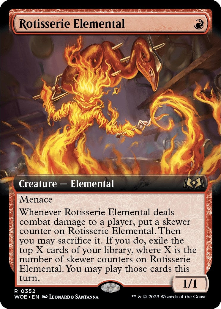 Rotisserie Elemental (Extended Art) (352) [WOE] - MTG Single